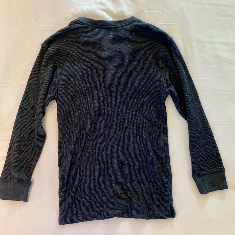 Beverly Hills Polo Club layered Navy Blue Henley Shirt - Picture 2 of 2